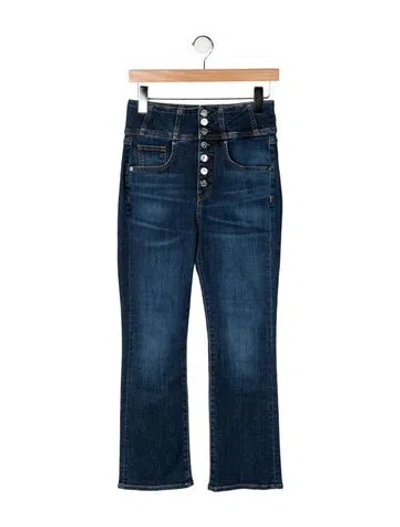 Pre-owned Veronica Beard High-rise Flared Jeans In Blue