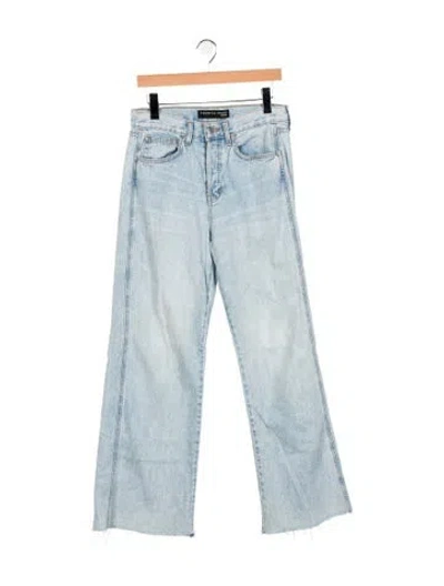Pre-owned Veronica Beard High-rise Flared Jeans In Blue
