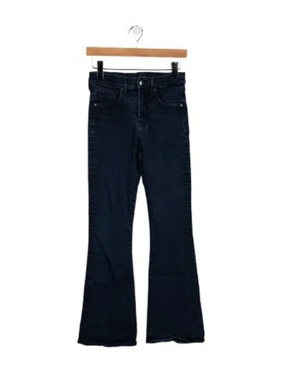 Pre-owned Veronica Beard High-rise Flared Jeans In Blue