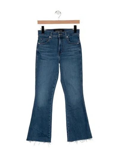 Pre-owned Veronica Beard High-rise Flared Jeans In Blue