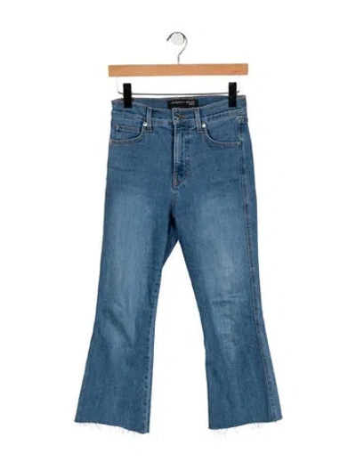 Pre-owned Veronica Beard High-rise Flared Jeans In Blue