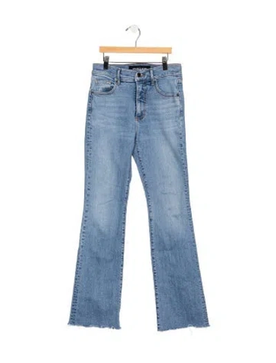Pre-owned Veronica Beard High-rise Flared Jeans In Blue