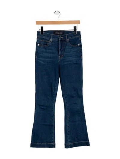 Pre-owned Veronica Beard High-rise Flared Jeans In Blue