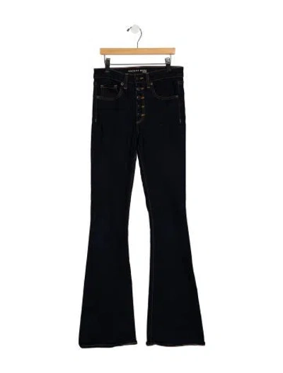 Pre-owned Veronica Beard High-rise Flared Jeans In Blue
