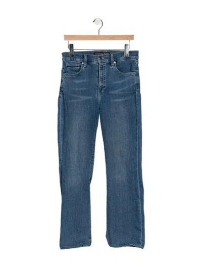 Pre-owned Veronica Beard High-rise Flared Jeans In Blue