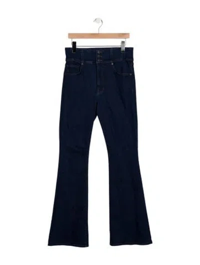 Pre-owned Veronica Beard High-rise Flared Jeans In Blue