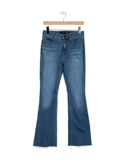 Pre-owned Veronica Beard High-rise Flared Jeans In Blue