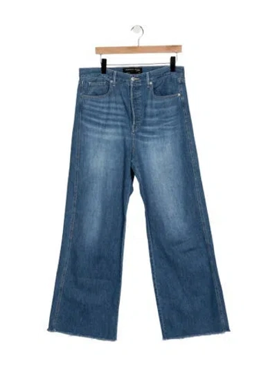 Pre-owned Veronica Beard High-rise Flared Jeans In Blue