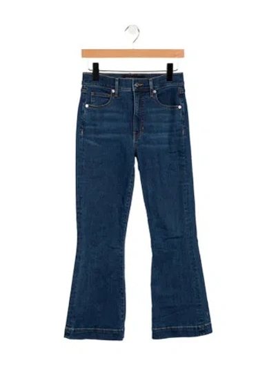 Pre-owned Veronica Beard High-rise Flared Jeans In Blue
