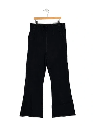 Pre-owned Veronica Beard High-rise Flared Jeans In Blue