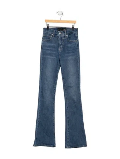 Pre-owned Veronica Beard High-rise Flared Jeans In Blue