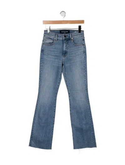 Pre-owned Veronica Beard High-rise Flared Jeans In Blue