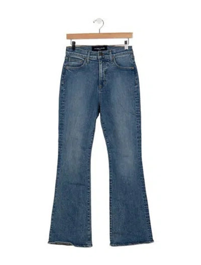 Pre-owned Veronica Beard High-rise Flared Jeans In Blue