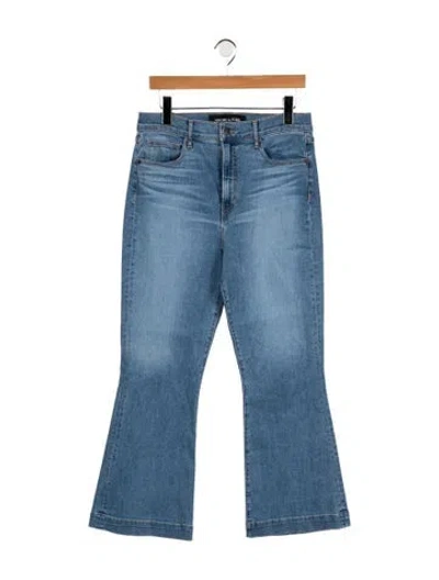 Pre-owned Veronica Beard High-rise Flared Jeans In Blue