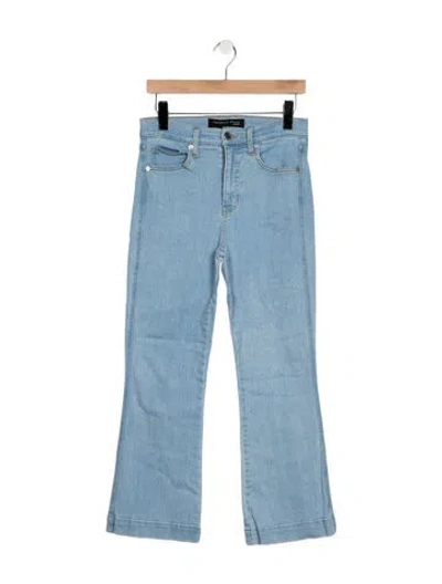Pre-owned Veronica Beard High-rise Flared Jeans In Blue