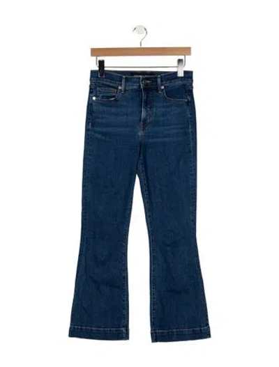 Pre-owned Veronica Beard High-rise Flared Jeans In Blue