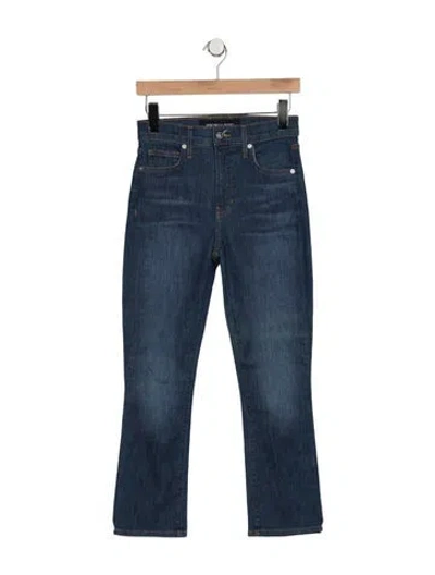 Pre-owned Veronica Beard High-rise Flared Jeans In Blue