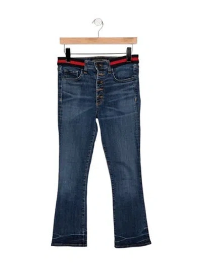 Pre-owned Veronica Beard High-rise Flared Jeans In Blue
