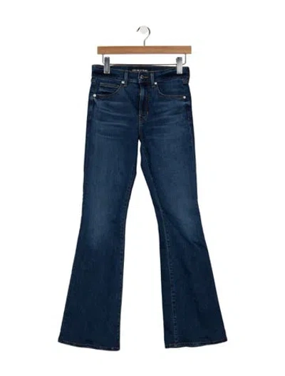 Pre-owned Veronica Beard High-rise Flared Jeans In Blue