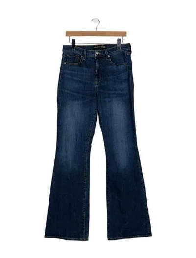 Pre-owned Veronica Beard High-rise Flared Jeans In Blue