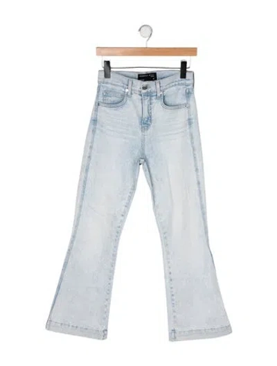 Pre-owned Veronica Beard High-rise Flared Jeans In Blue