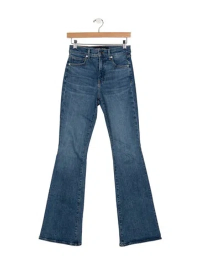 Pre-owned Veronica Beard High-rise Flared Jeans In Blue