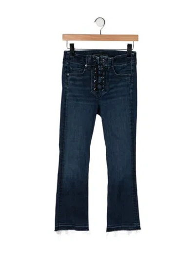 Pre-owned Veronica Beard High-rise Flared Jeans In Blue