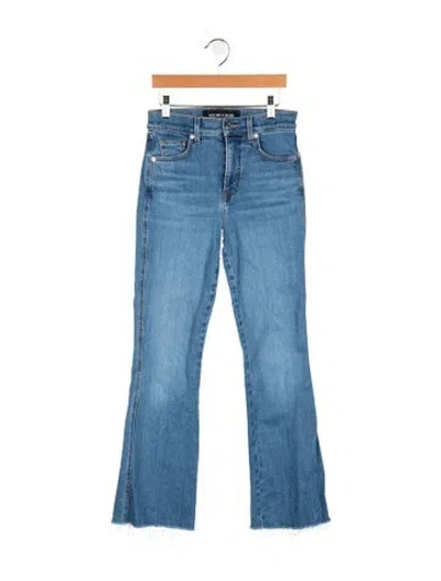 Pre-owned Veronica Beard High-rise Flared Jeans In Blue