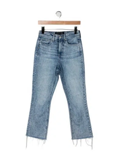 Pre-owned Veronica Beard High-rise Flared Jeans In Blue