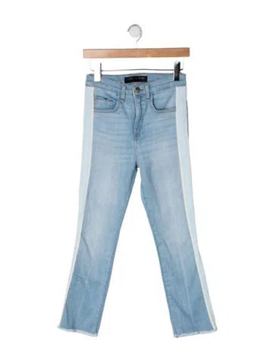 Pre-owned Veronica Beard High-rise Flared Jeans In Blue