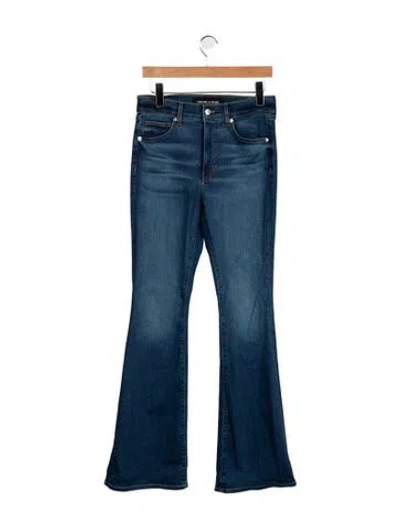 Pre-owned Veronica Beard High-rise Flared Jeans In Blue