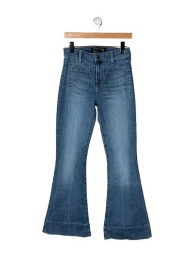 Pre-owned Veronica Beard High-rise Flared Jeans In Blue