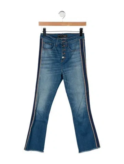 Pre-owned Veronica Beard High-rise Flared Jeans In Blue