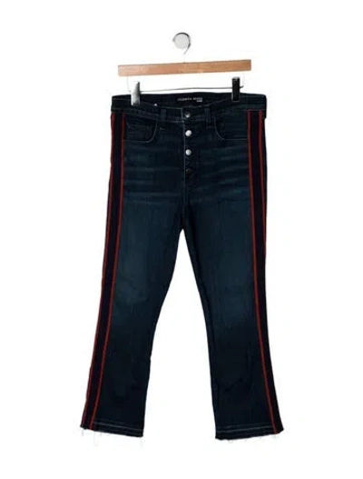 Pre-owned Veronica Beard High-rise Flared Jeans In Blue