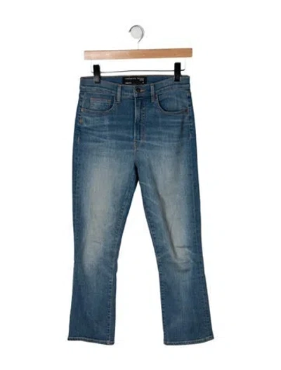 Pre-owned Veronica Beard High-rise Flared Jeans In Blue