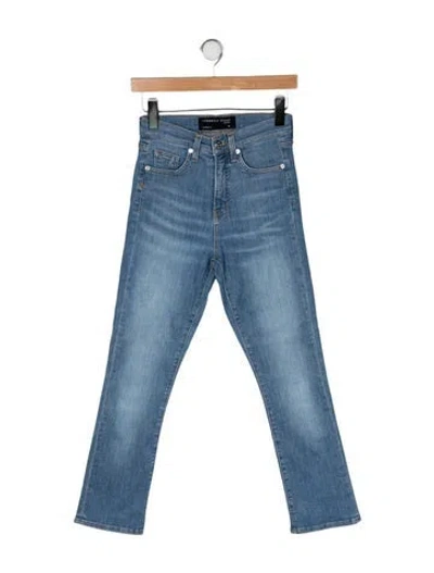 Pre-owned Veronica Beard High-rise Flared Jeans In Blue