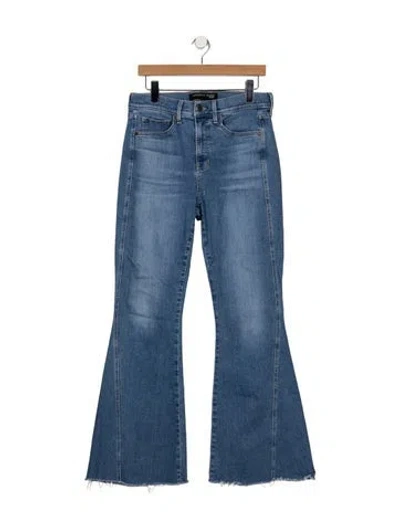 Pre-owned Veronica Beard High-rise Flared Jeans In Blue