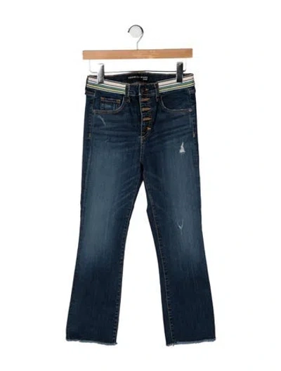 Pre-owned Veronica Beard High-rise Flared Jeans In Blue