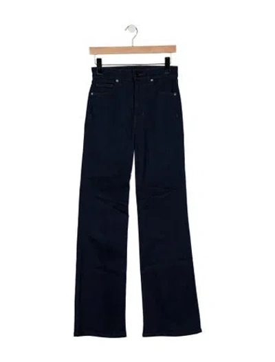 Pre-owned Veronica Beard High-rise Flared Jeans In Blue