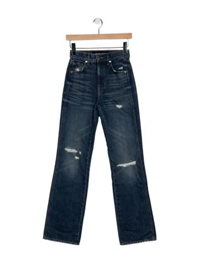 Pre-owned Veronica Beard High-rise Flared Jeans In Blue