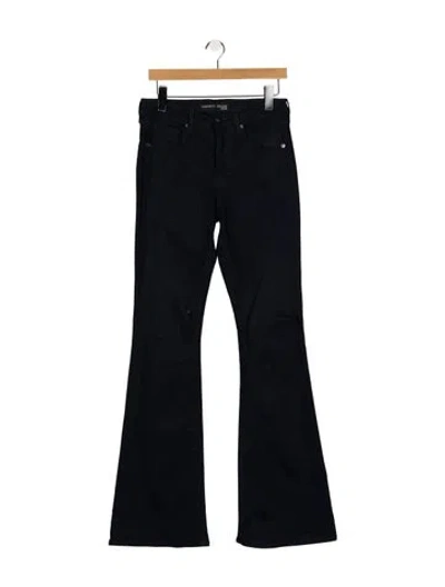 Pre-owned Veronica Beard High-rise Flared Jeans In Blue