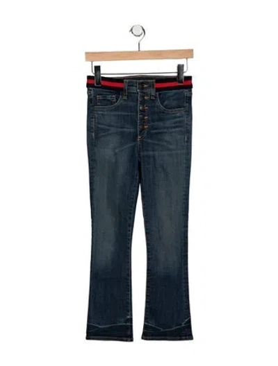 Pre-owned Veronica Beard High-rise Flared Jeans In Blue