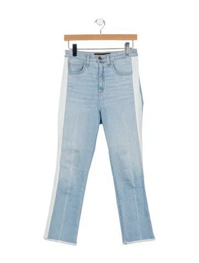 Pre-owned Veronica Beard High-rise Flared Jeans In Blue
