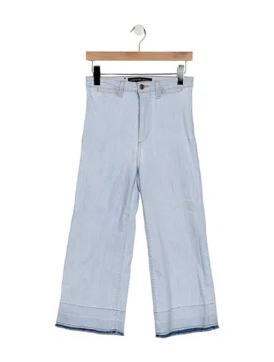 Pre-owned Veronica Beard High-rise Flared Jeans In Blue