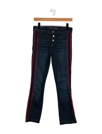 Pre-owned Veronica Beard High-rise Flared Jeans In Blue