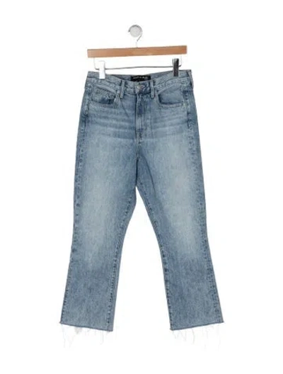 Pre-owned Veronica Beard High-rise Flared Jeans In Blue