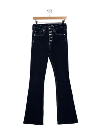 Pre-owned Veronica Beard High-rise Flared Jeans In Blue