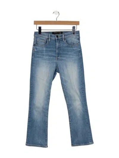 Pre-owned Veronica Beard High-rise Flared Jeans In Blue