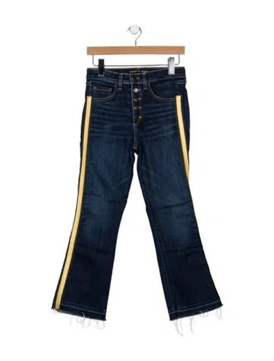 Pre-owned Veronica Beard High-rise Flared Jeans In Blue