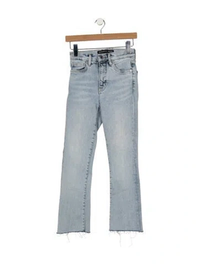 Pre-owned Veronica Beard High-rise Flared Jeans In Blue